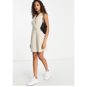 Abercrombie & Fitch Beige Mini Dress